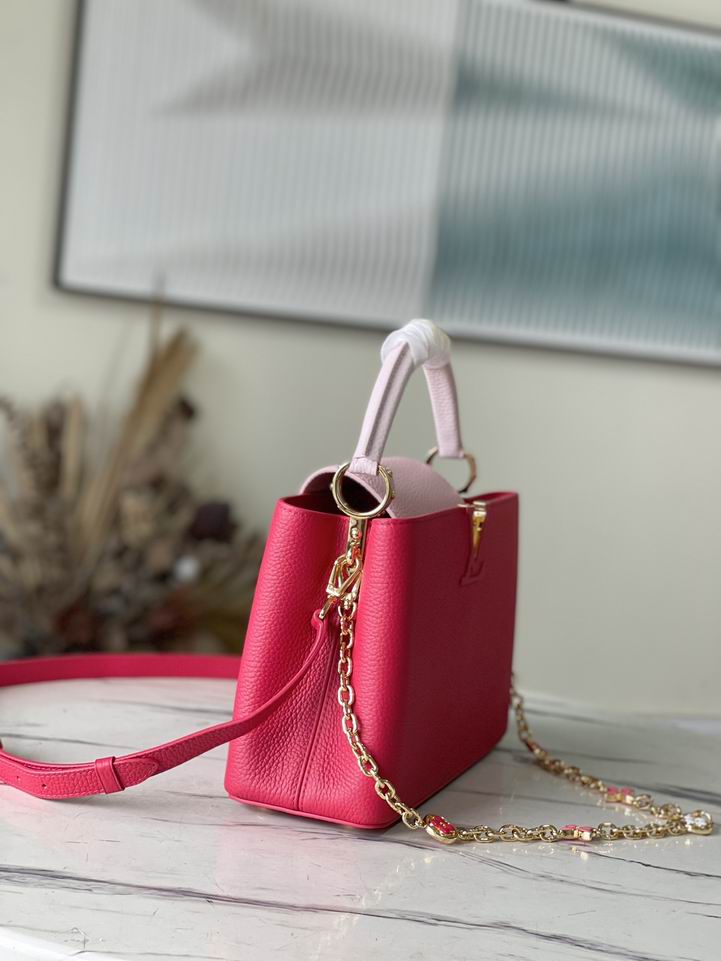 M20845玫红拼色珐琅花31.5x20x11cm gf (2)