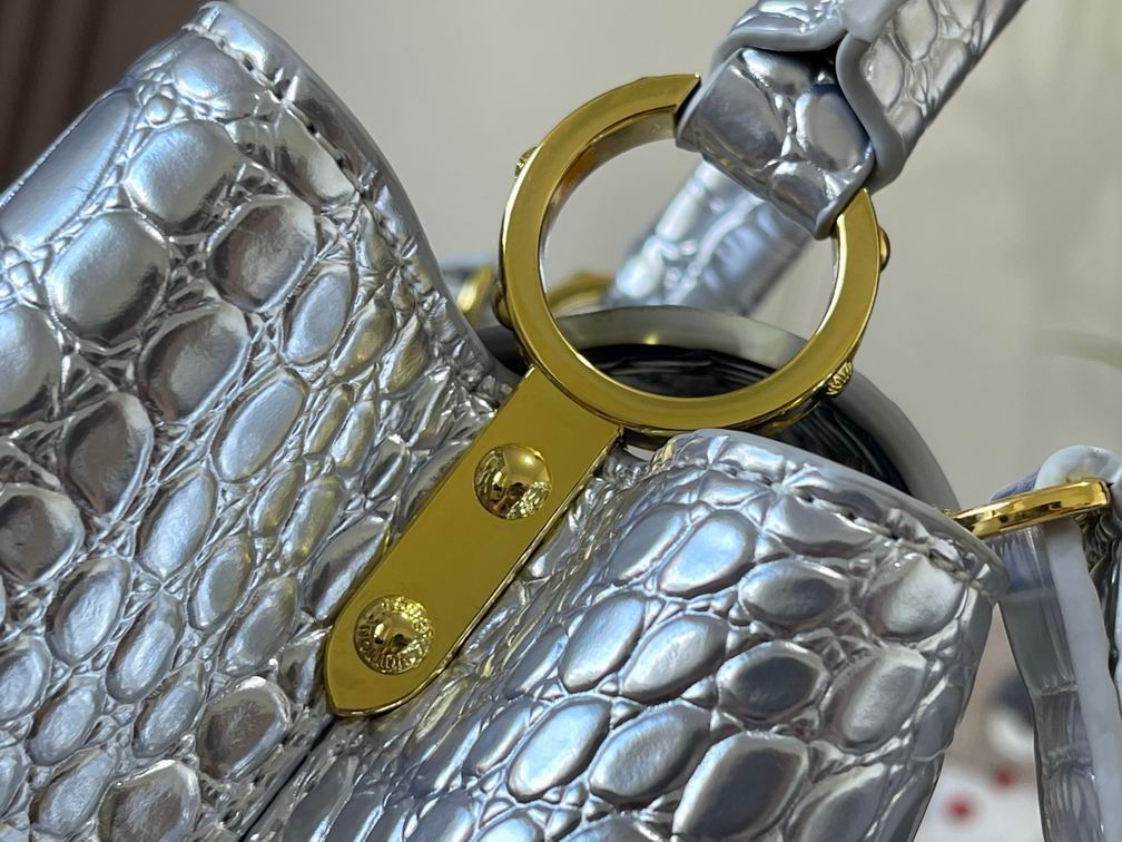 N92173复古银色鳄鱼纹27x18x9cm cs (6)