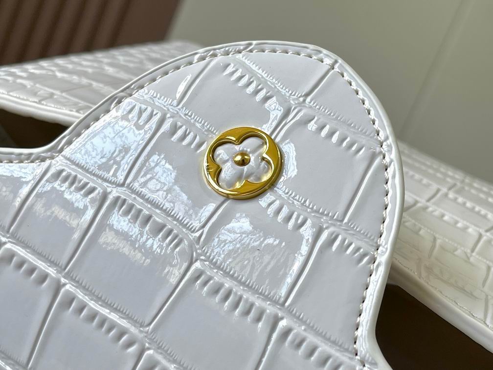 N92967复古白色鳄鱼纹31.5x20x11cm cs (7)