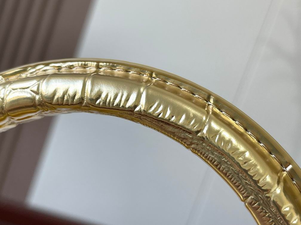 N92967复古金色鳄鱼纹31.5x20x11cm cs (6)