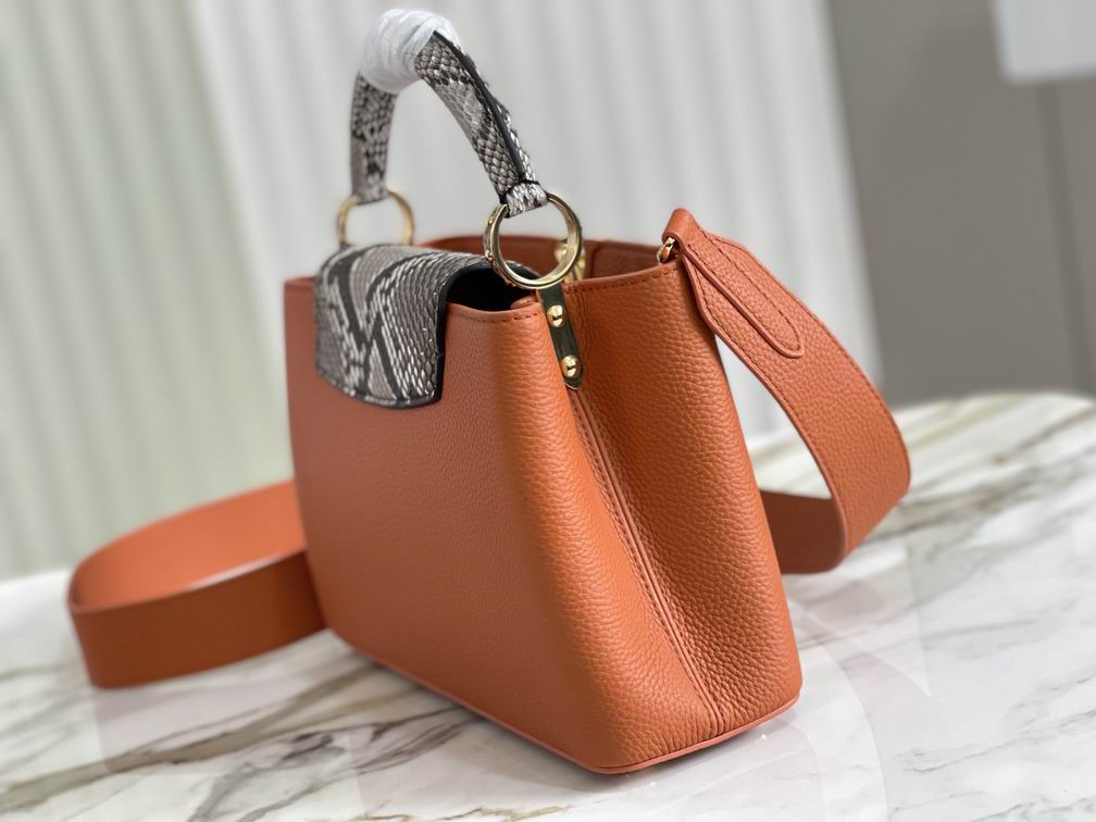 N99387 M48865焦糖蛇肩27x18x9cm gf (3)