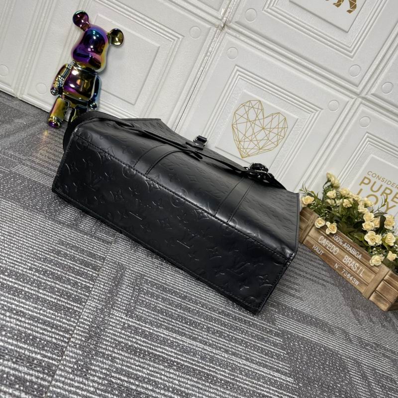 Sac Plat M46452黑花 老花 压花36.5x38x9cm ss (5)