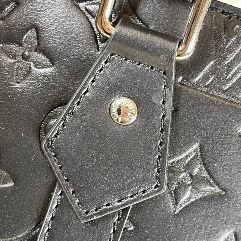 Sac Plat M46452黑花 老花 压花36.5x38x9cm ss (8)