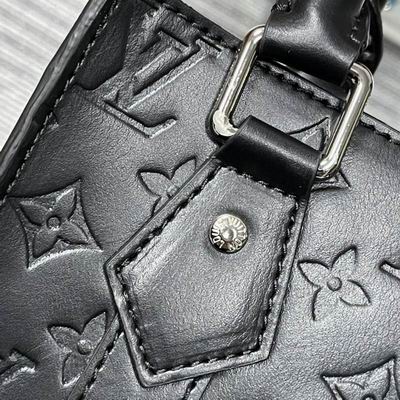 Sac Plat M46453黑花 老花 压花19x22x7cm ss (8)