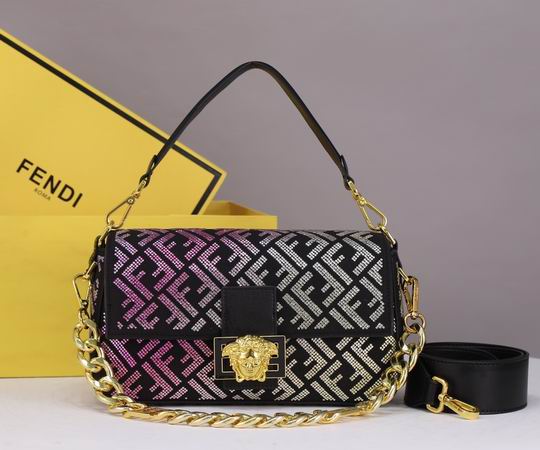 Fendi 7701彩色烫钻 28x7.5x14cm ww (1)