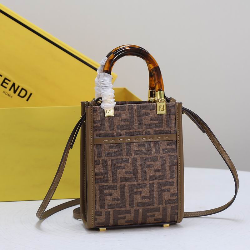 Fendi 7710啡色14.5x6x18cm ww (2)