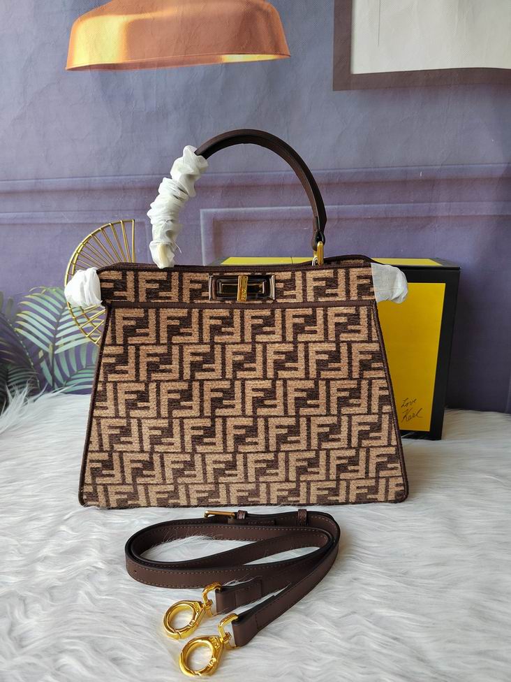 Fendi peekaboo 33.5x25.5x13cm zy (11)