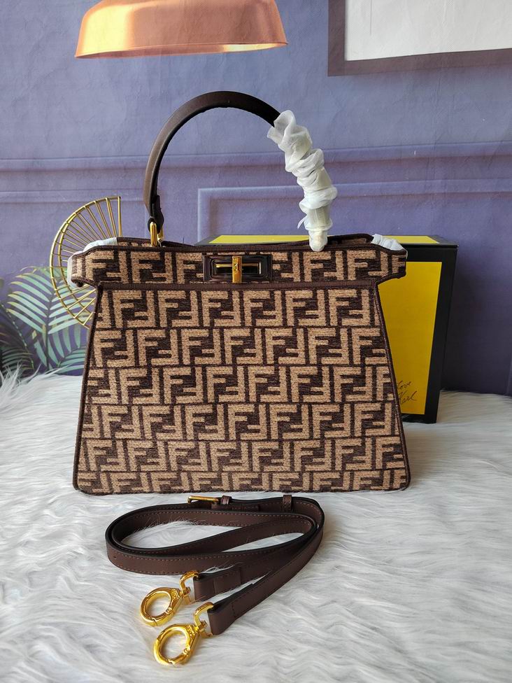 Fendi peekaboo 33.5x25.5x13cm zy (12)