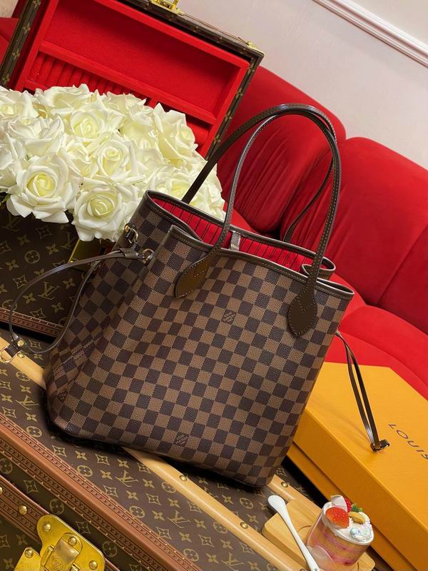 Neverfull N41358棕色棋盘格32x29x17cm gf (2)