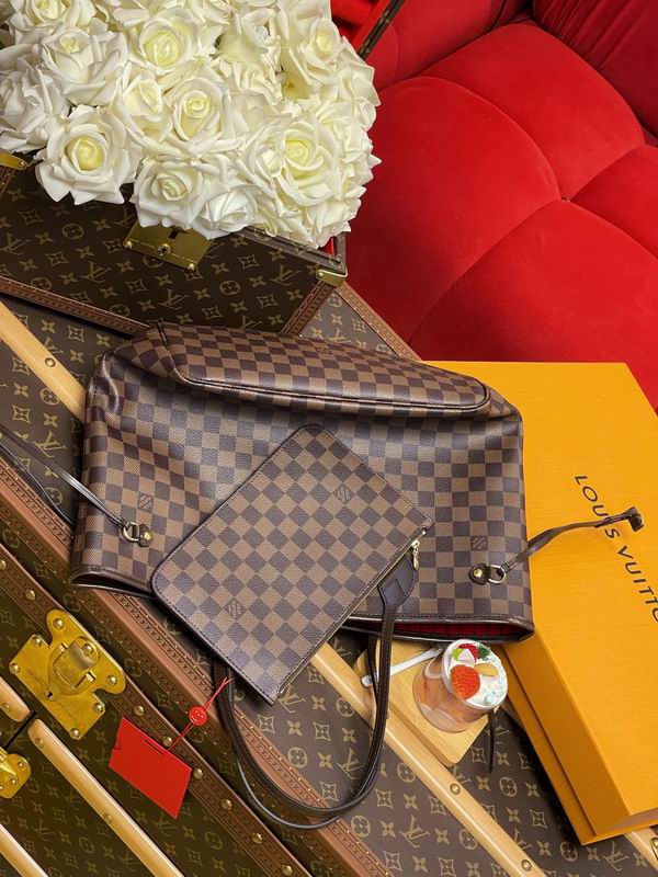Neverfull N41358棕色棋盘格32x29x17cm gf (4)