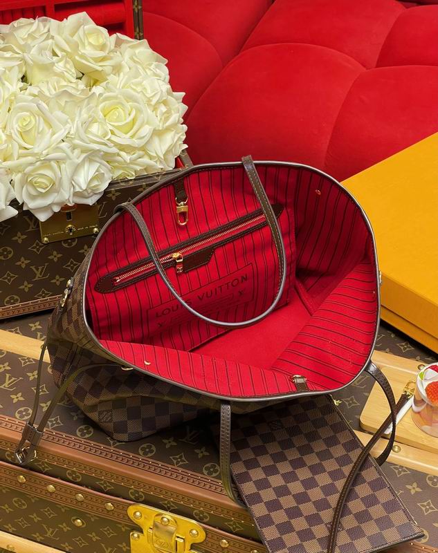 Neverfull N41358棕色棋盘格32x29x17cm gf (8)