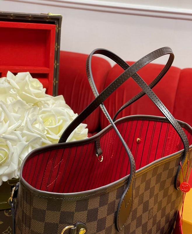 Neverfull N41358棕色棋盘格32x29x17cm gf (9)