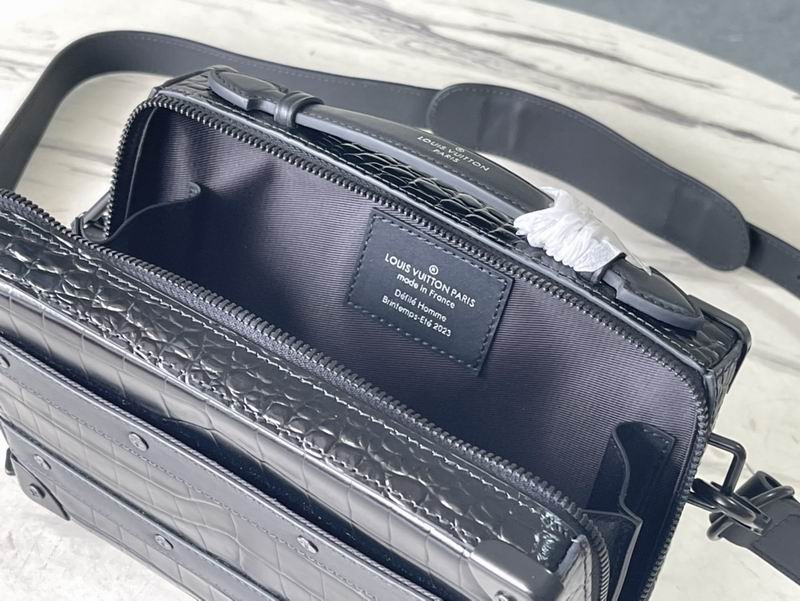 Soft Trunk M59351黑鳄鱼纹21.5x15x7cm gf (9)