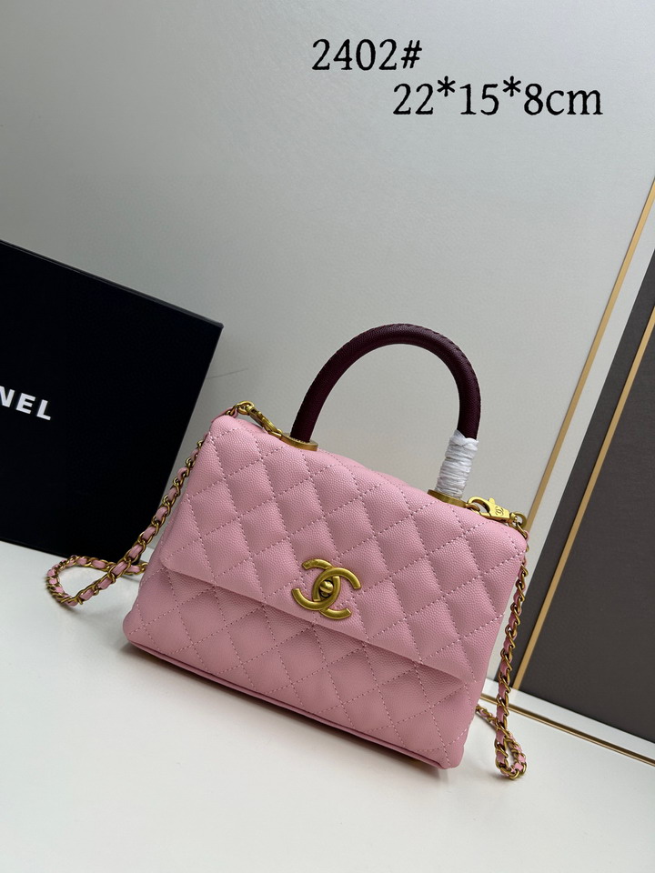 Chanel handle 2402 22x15x8cm jj_12