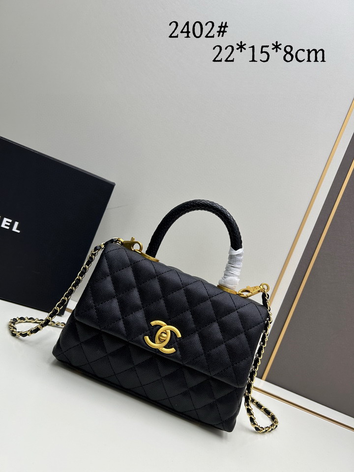 Chanel handle 2402 22x15x8cm jj_13