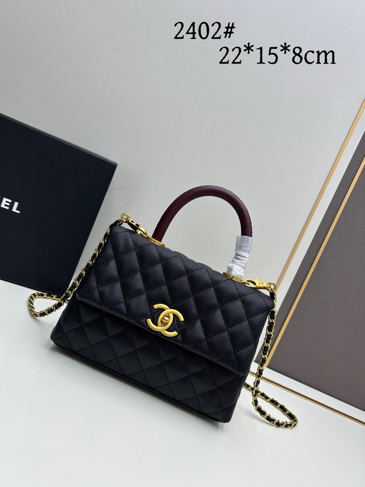 Chanel handle 2402 22x15x8cm jj_15