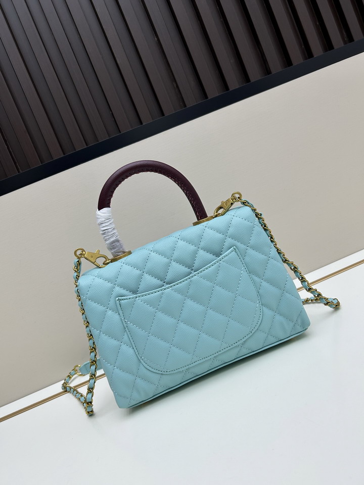 Chanel handle 2402 22x15x8cm jj_3