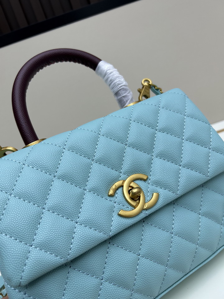 Chanel handle 2402 22x15x8cm jj_5