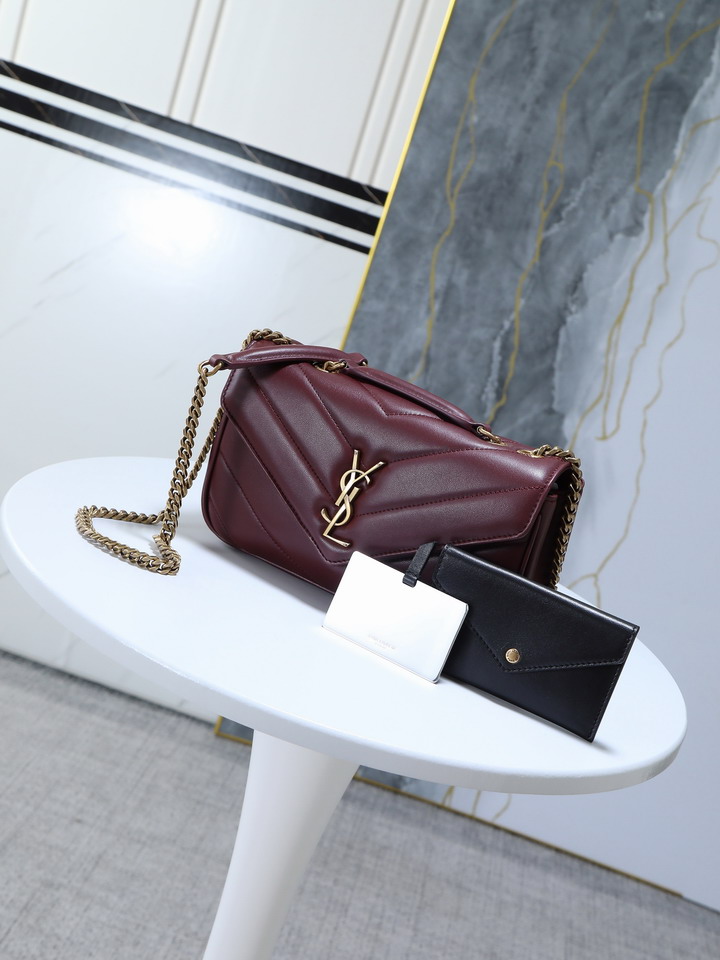 YSL 801437 24x14x7cm 8D1_1