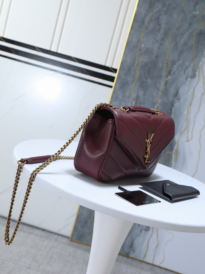 YSL 801437 24x14x7cm 8D1_2