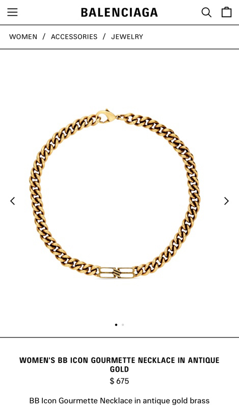 Balenciaga necklace 01lyr11 (7)