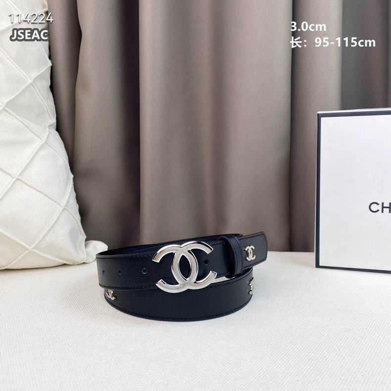 Chanel belt 30mmX95-115cm 8L (8)