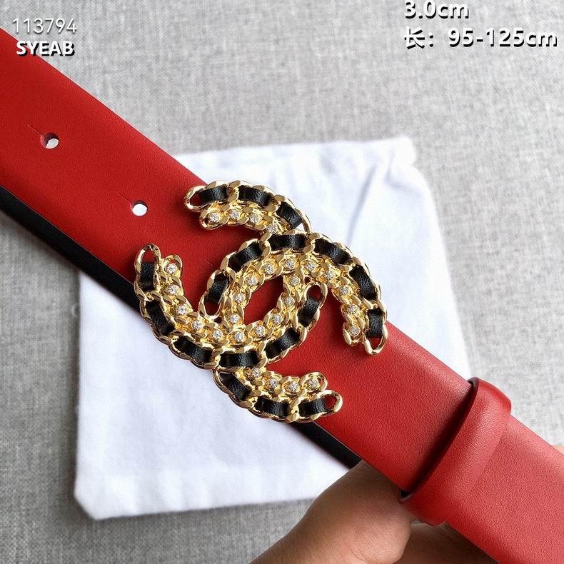 Chanel belt 30mmX95-125cm 8L (2)