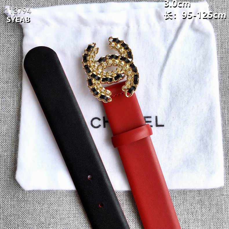 Chanel belt 30mmX95-125cm 8L (4)