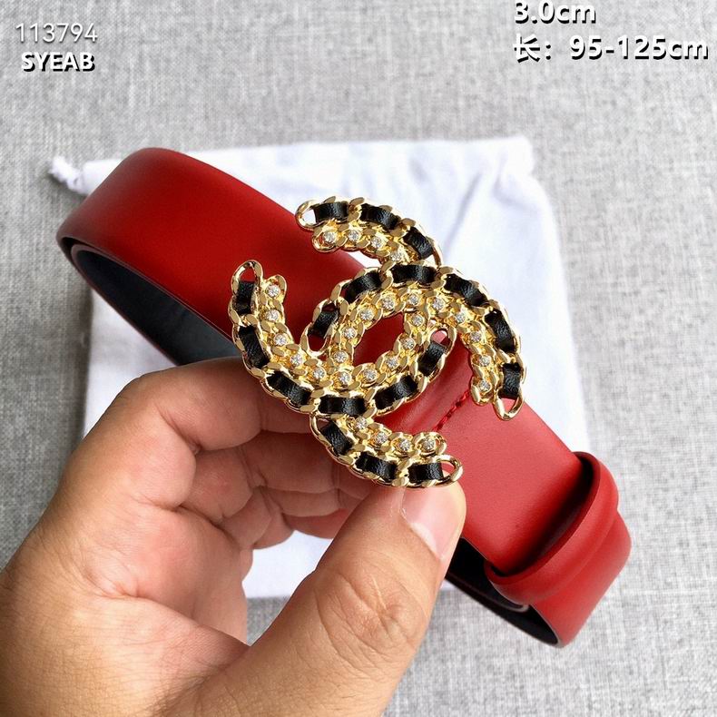 Chanel belt 30mmX95-125cm 8L (5)
