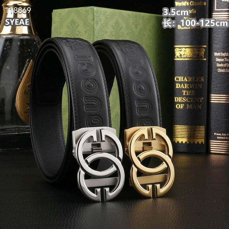 Gucci belt自动带 35mmX100-125cm 8L (1)