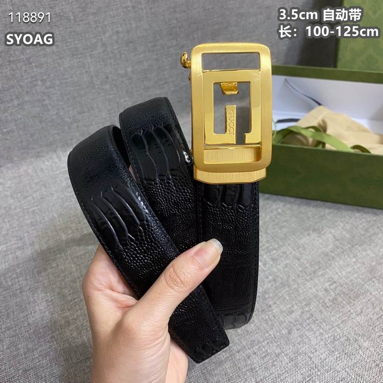 Gucci belt自动带 35mmX100-125cm 8L (2)