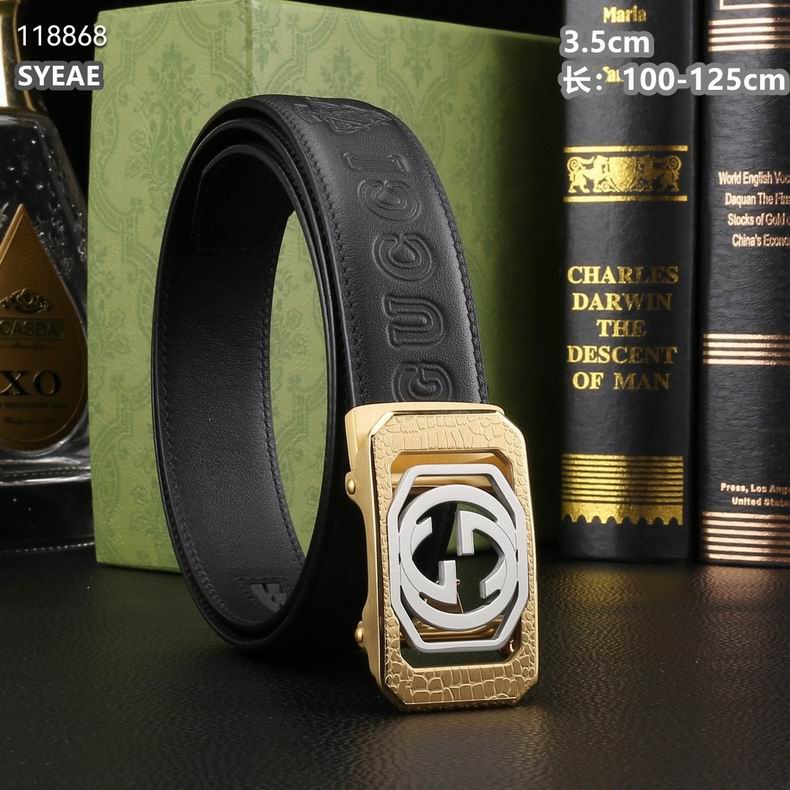 Gucci belt自动带 35mmX100-125cm 8L (2)