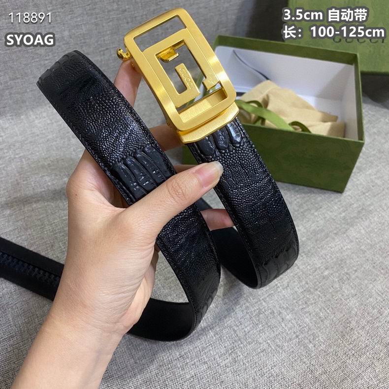 Gucci belt自动带 35mmX100-125cm 8L (3)