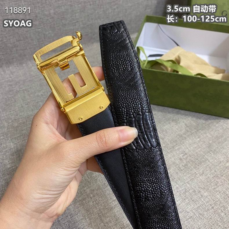 Gucci belt自动带 35mmX100-125cm 8L (4)