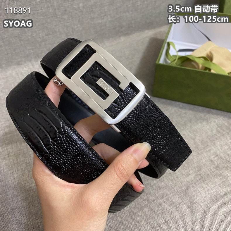 Gucci belt自动带 35mmX100-125cm 8L (6)