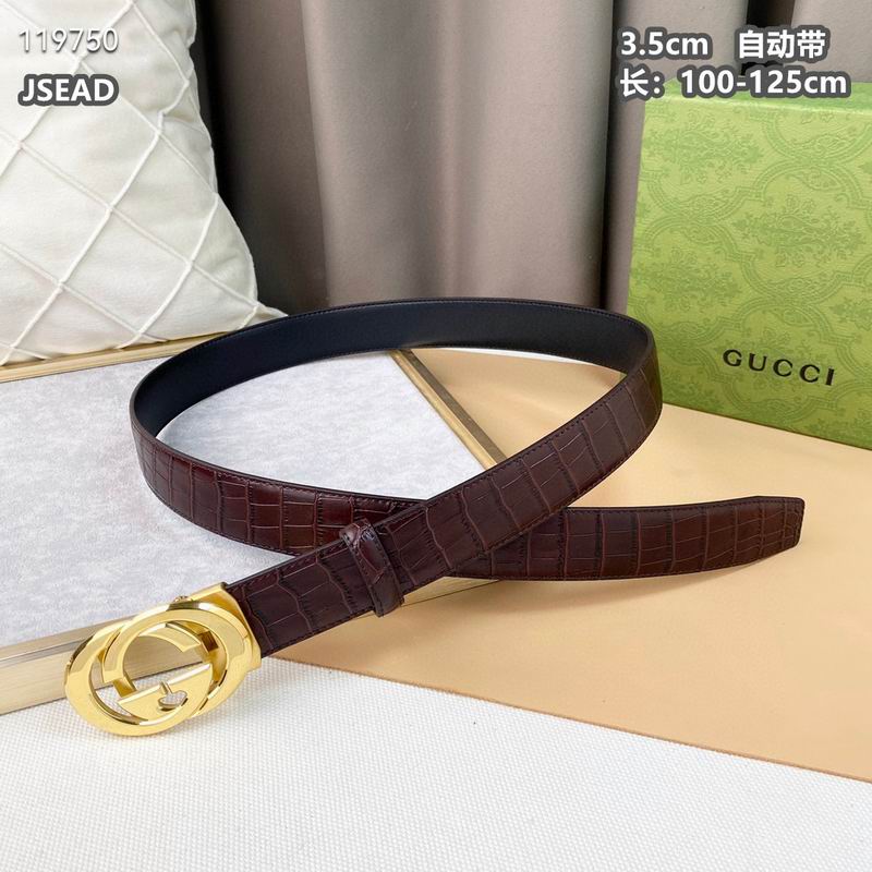 Gucci belt自动带 35mmX100-125cm 8L  (1)
