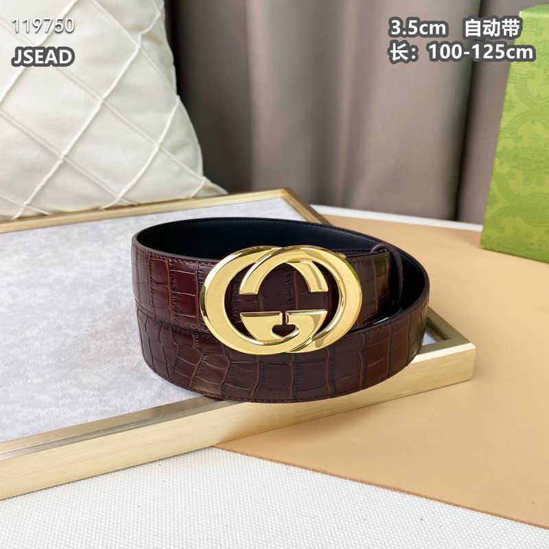 Gucci belt自动带 35mmX100-125cm 8L  (2)
