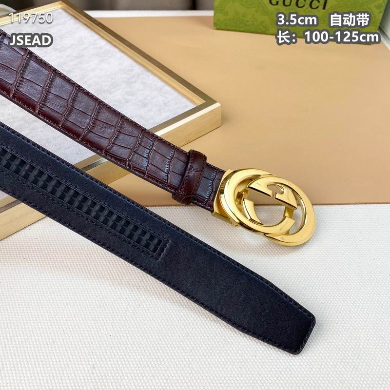 Gucci belt自动带 35mmX100-125cm 8L  (3)