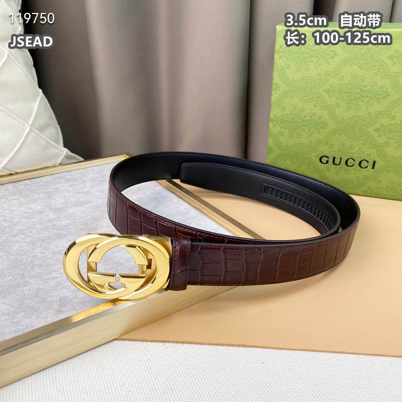 Gucci belt自动带 35mmX100-125cm 8L  (4)