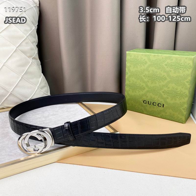 Gucci belt自动带 35mmX100-125cm 8L  (5)