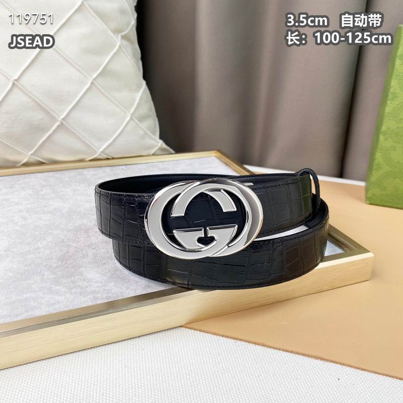 Gucci belt自动带 35mmX100-125cm 8L  (6)