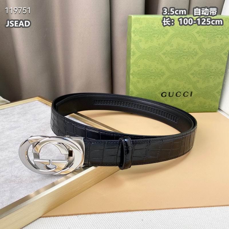 Gucci belt自动带 35mmX100-125cm 8L  (7)