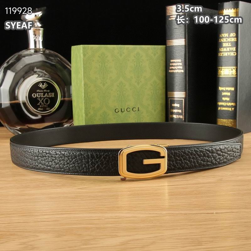 Gucci belt 自动扣  35mmX100-125cm 8L  (5)