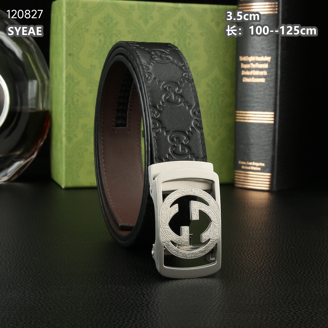 Gucci belt 自动扣 35mmX100-125cm 8L (2)