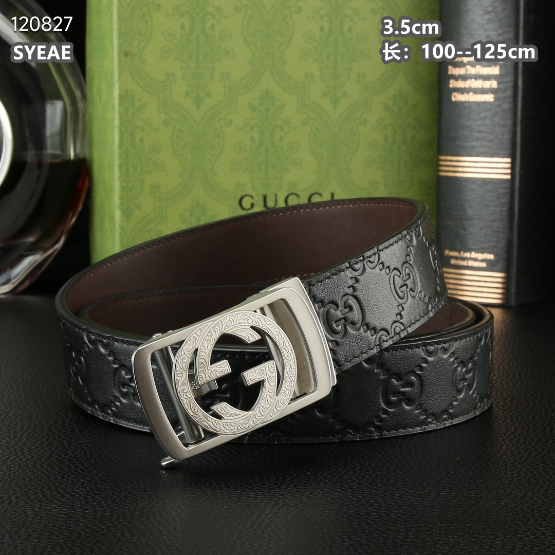 Gucci belt 自动扣 35mmX100-125cm 8L (3)