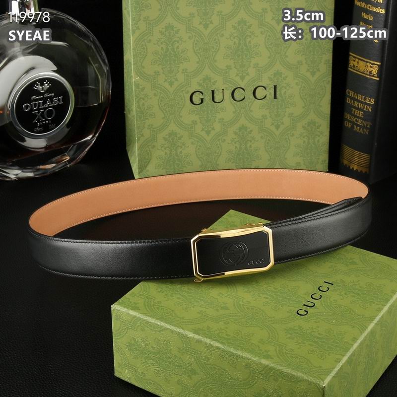 Gucci belt 自动扣 35mmX100-125cm 8L (4)