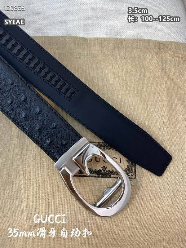 Gucci belt 自动扣 35mmX100-125cm 8L (4)