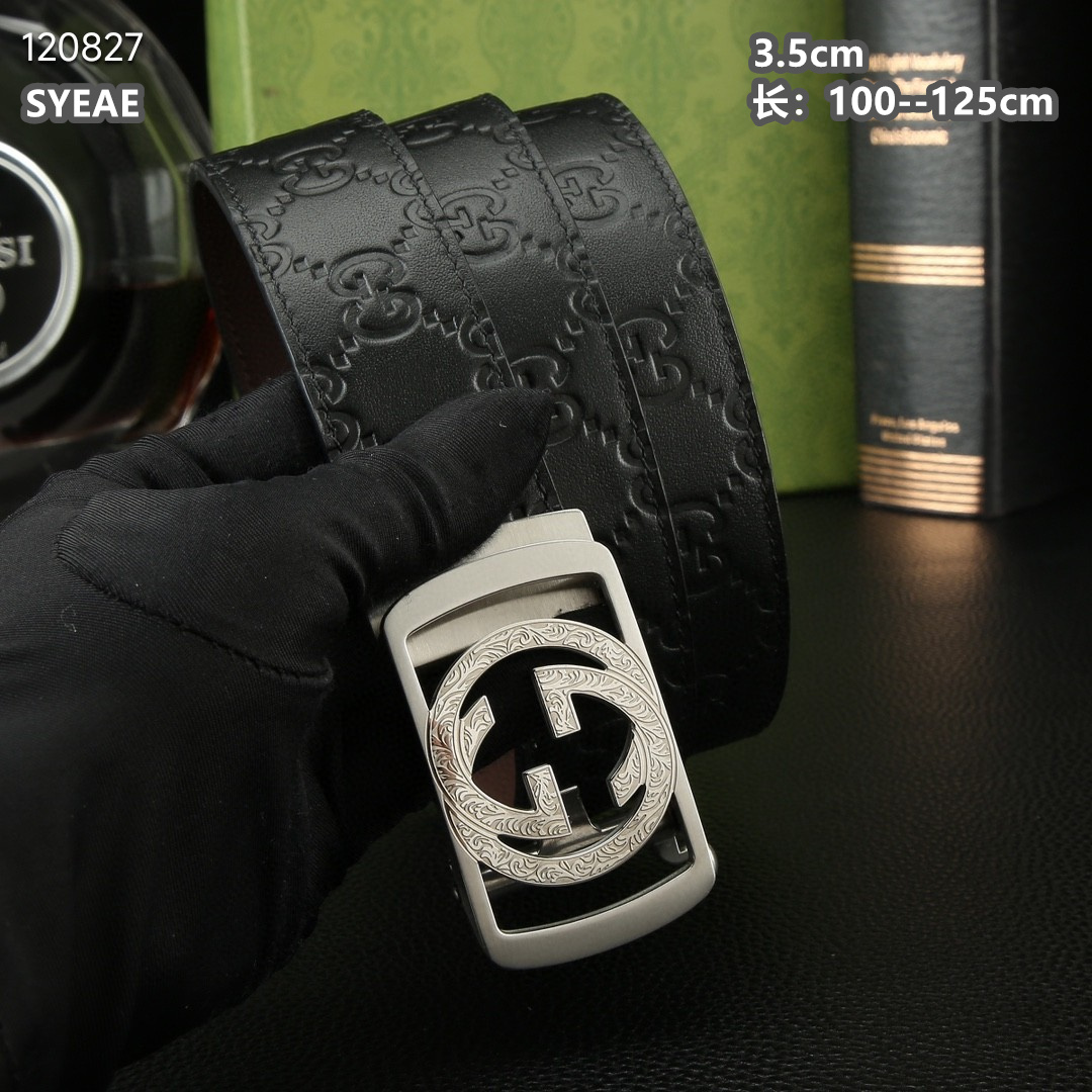Gucci belt 自动扣 35mmX100-125cm 8L (4)