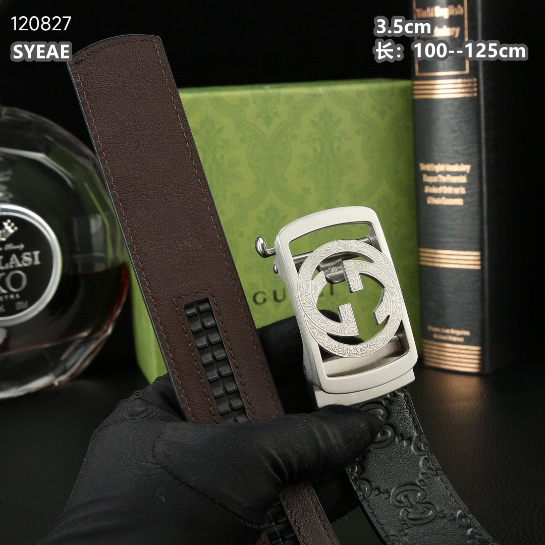 Gucci belt 自动扣 35mmX100-125cm 8L (5)