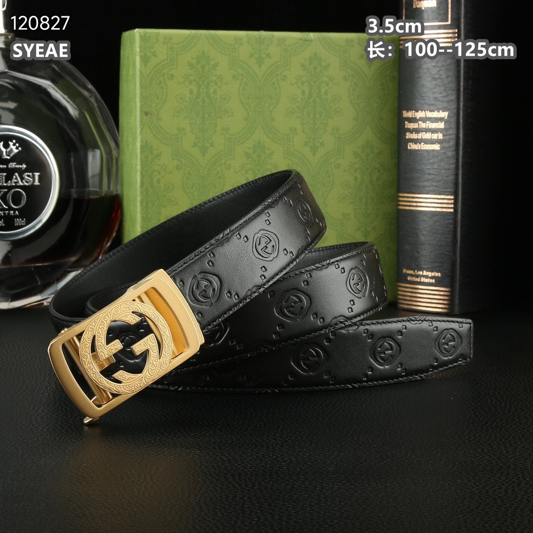Gucci belt 自动扣 35mmX100-125cm 8L (6)